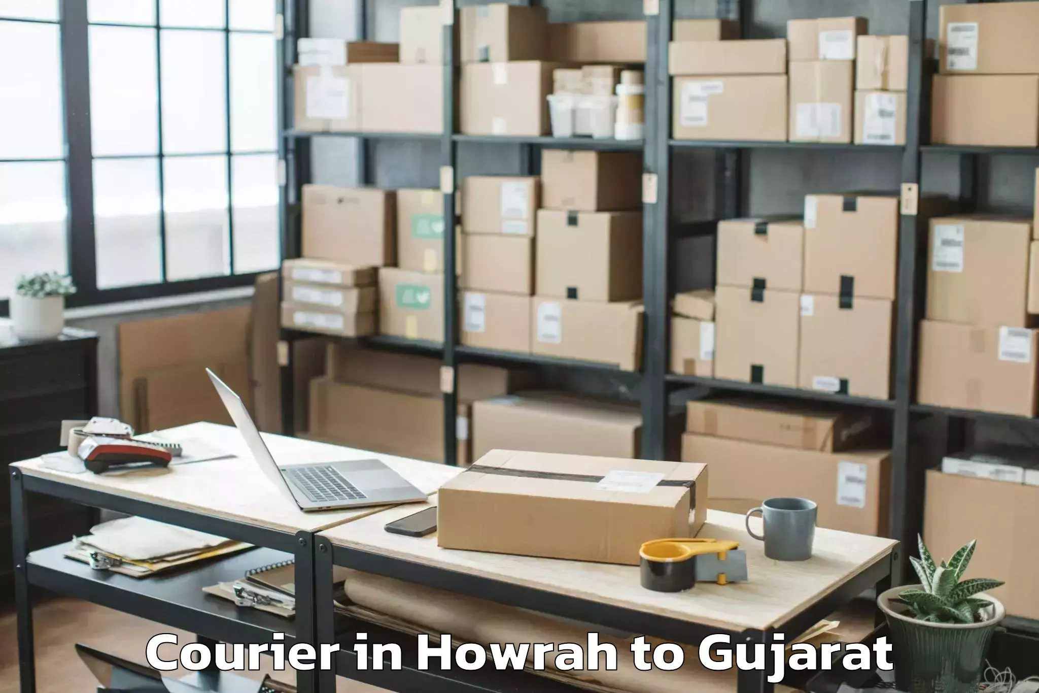 Howrah to Vartej Courier Booking